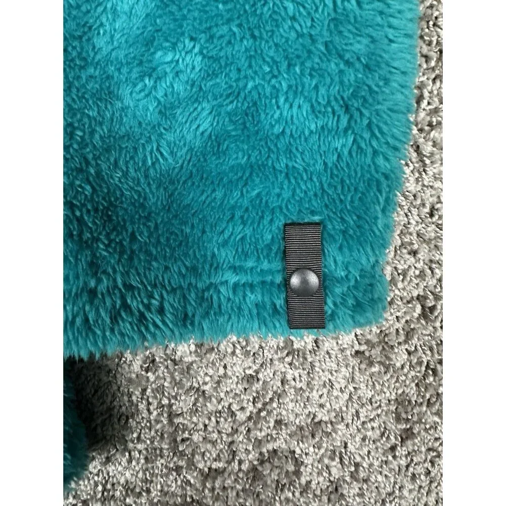 The North Face Jacket Women’s M Osito 2 Teal Blue Fuzzy High Loft Fleece FA15 - Picture 4 of 16